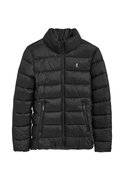 Veste ultra-légère Polo Club femme, broderie et fermeture zippée — bleu marine et noir