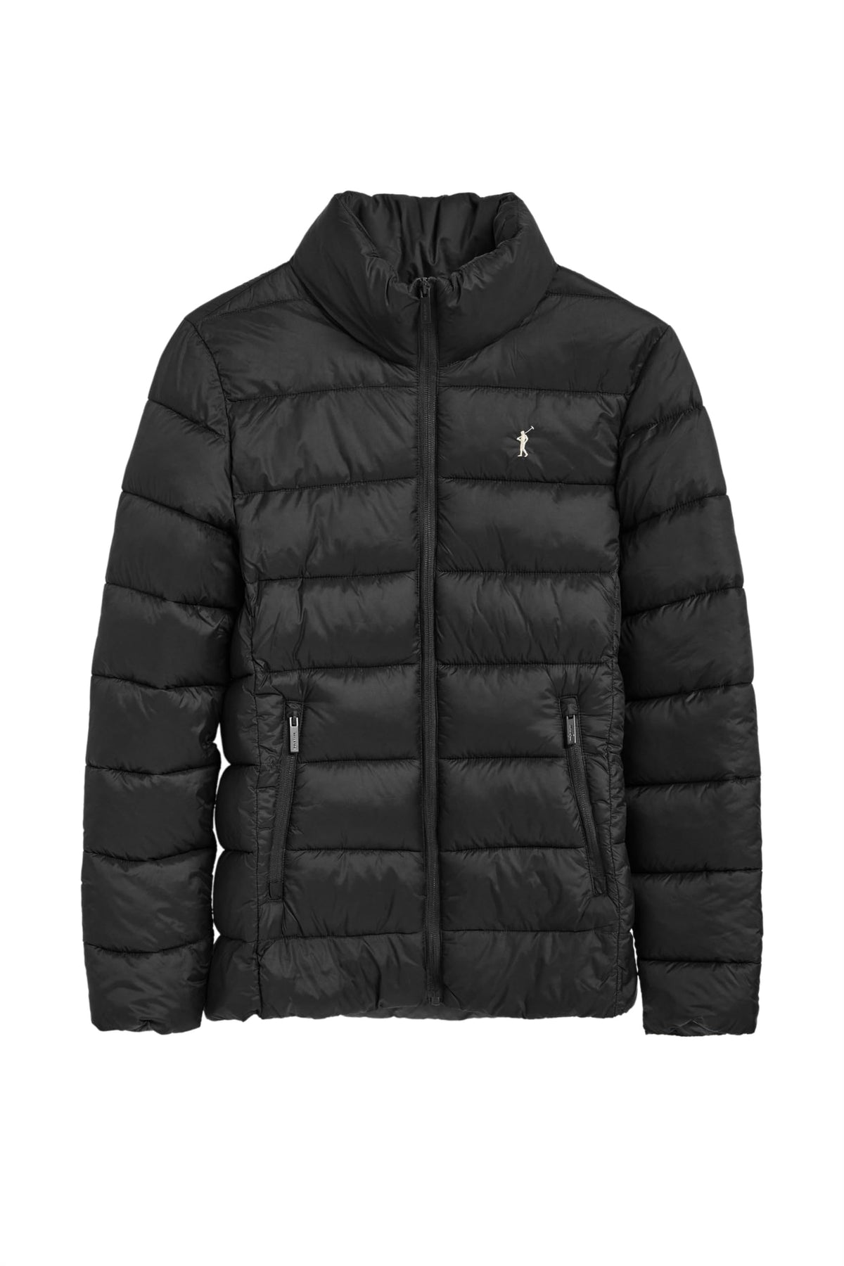 Veste ultra-légère Polo Club femme, broderie et fermeture zippée — bleu marine et noir