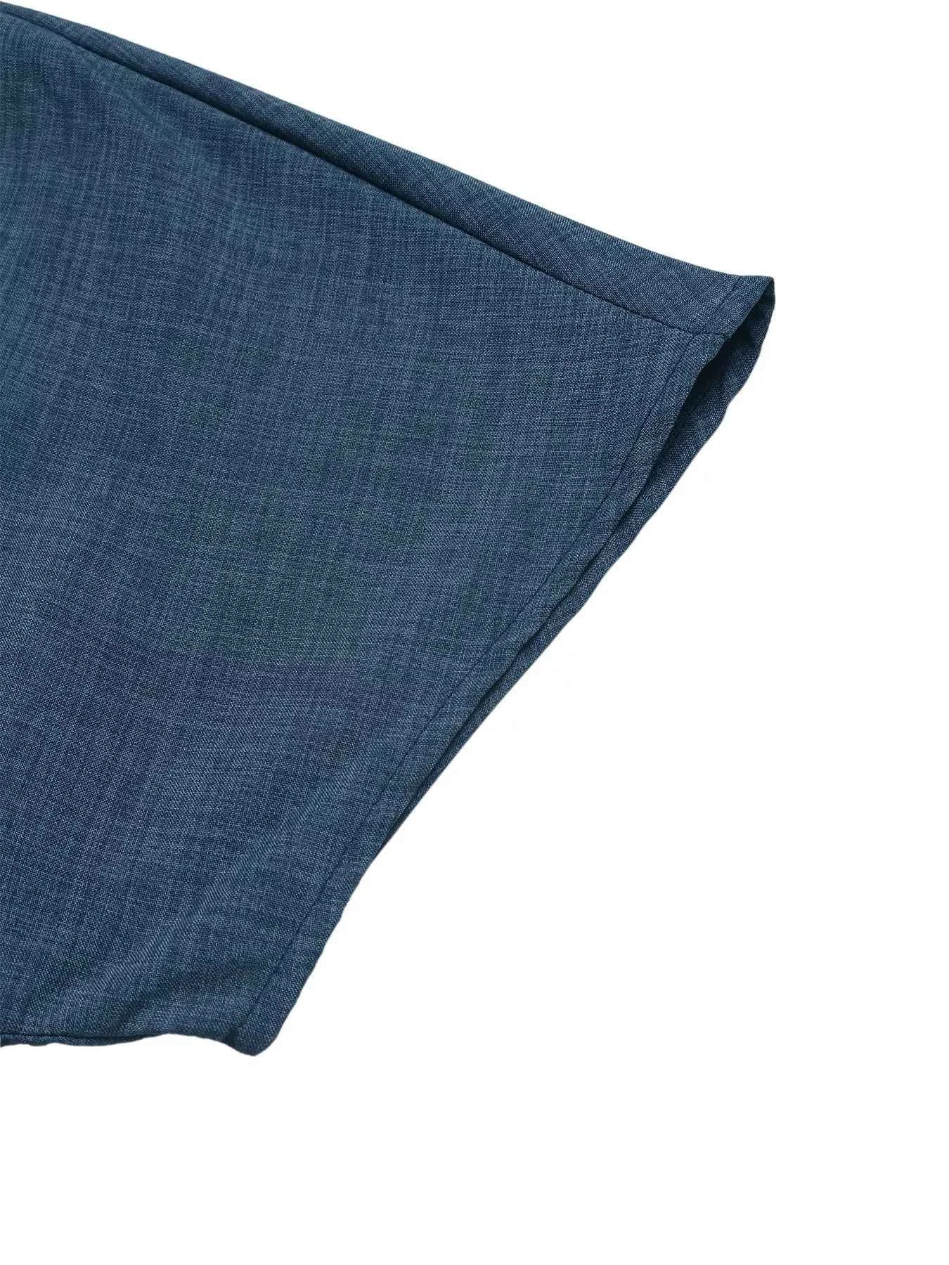 Combishort décontracté col V à taille élastique