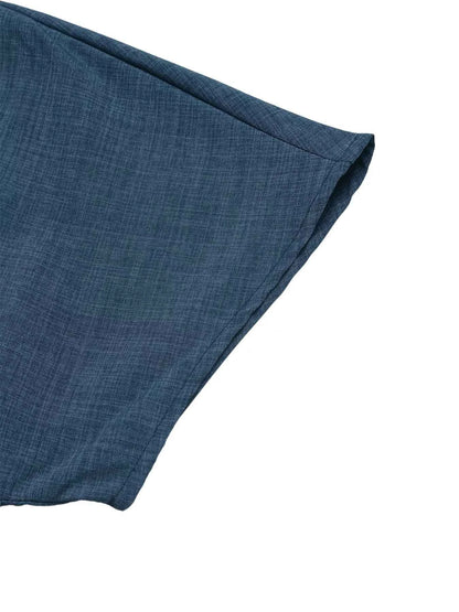 Combishort décontracté col V à taille élastique