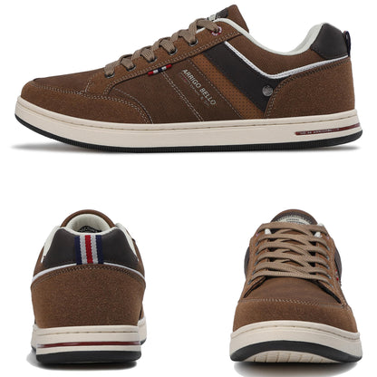 Baskets homme en cuir synthétique et mesh respirant