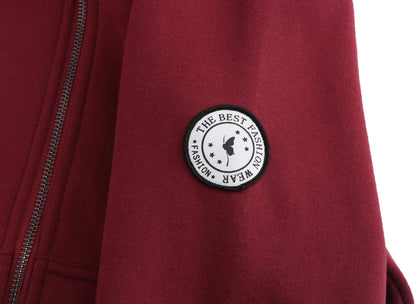 Sweat zippé à capuche TrendiMax femme, intérieur polaire col montant — 6 coloris