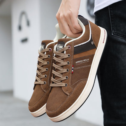 Baskets homme en cuir synthétique et mesh respirant