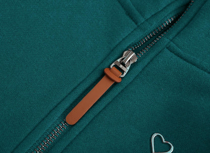 Sweat zippé à capuche TrendiMax femme, intérieur polaire col montant — 6 coloris
