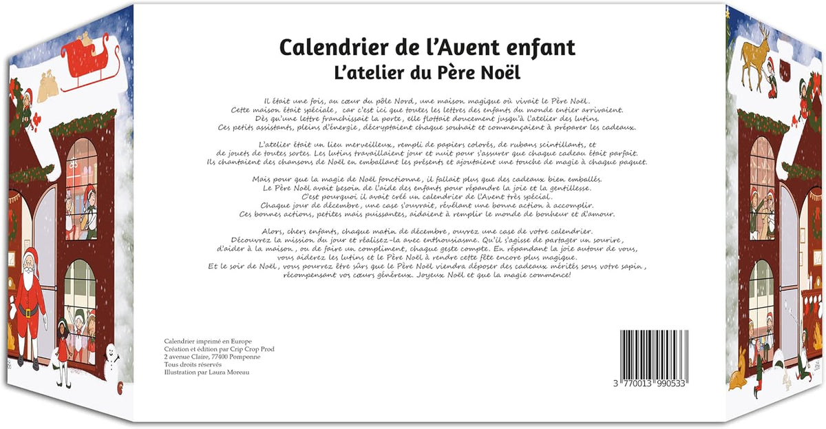 Calendrier de l'Avent enfant — 24 bonnes actions avant Noël