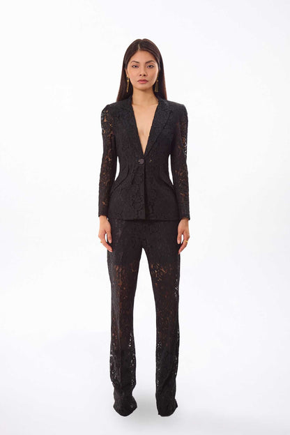 Ensemble tailleur dentelle noire MyParisMonaco