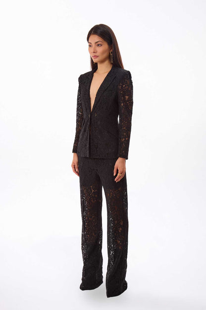 Ensemble tailleur dentelle noire MyParisMonaco
