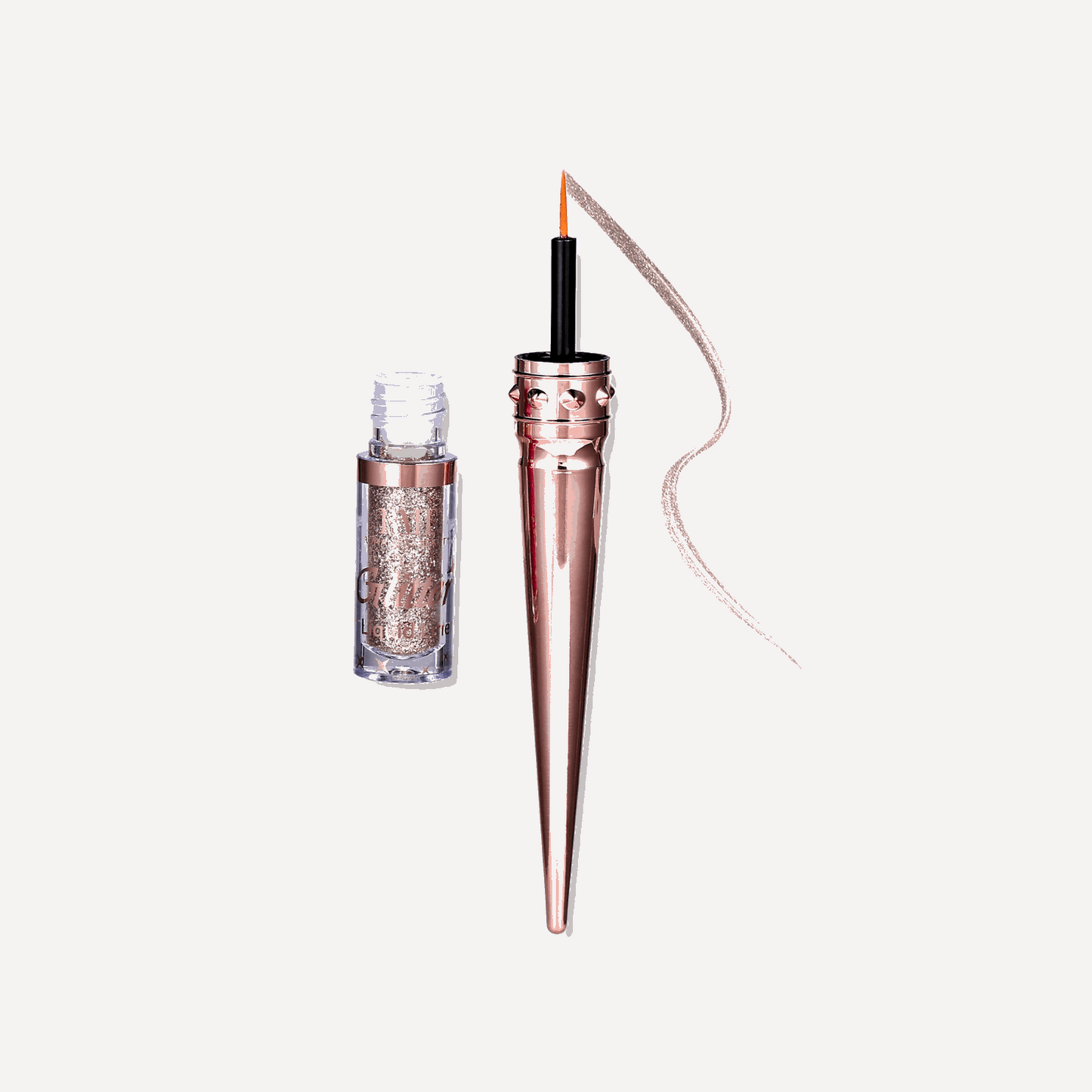 Eyeliner liquide pailletté tons dorés