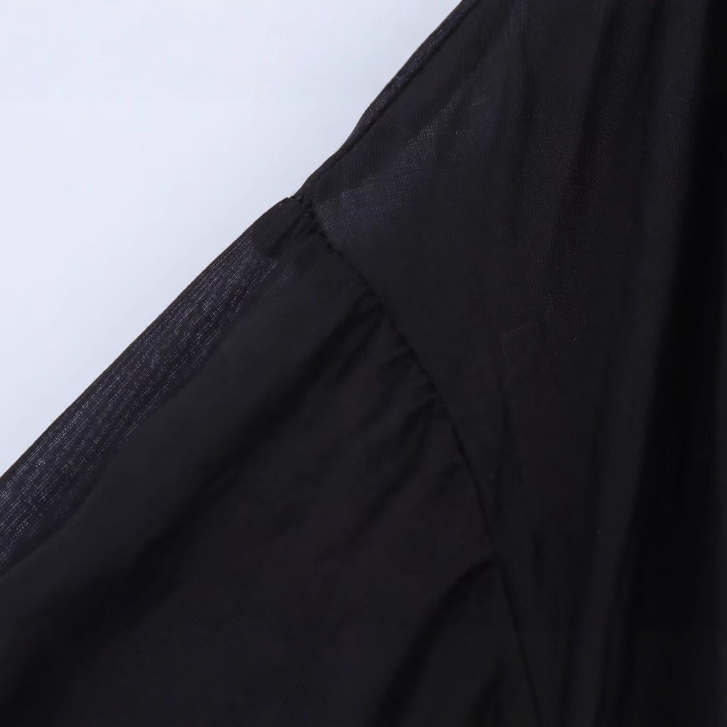 Robe fourreau brodée col rabattu manches longues MyParisMonaco