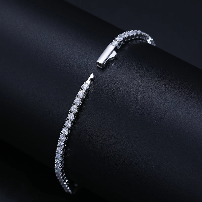 Bracelet tennis moissanite argent 925 MyParisMonaco