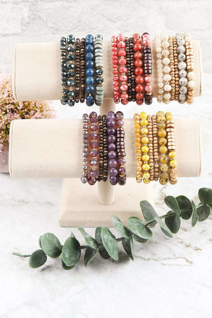 Bracelets empilables breloques mix