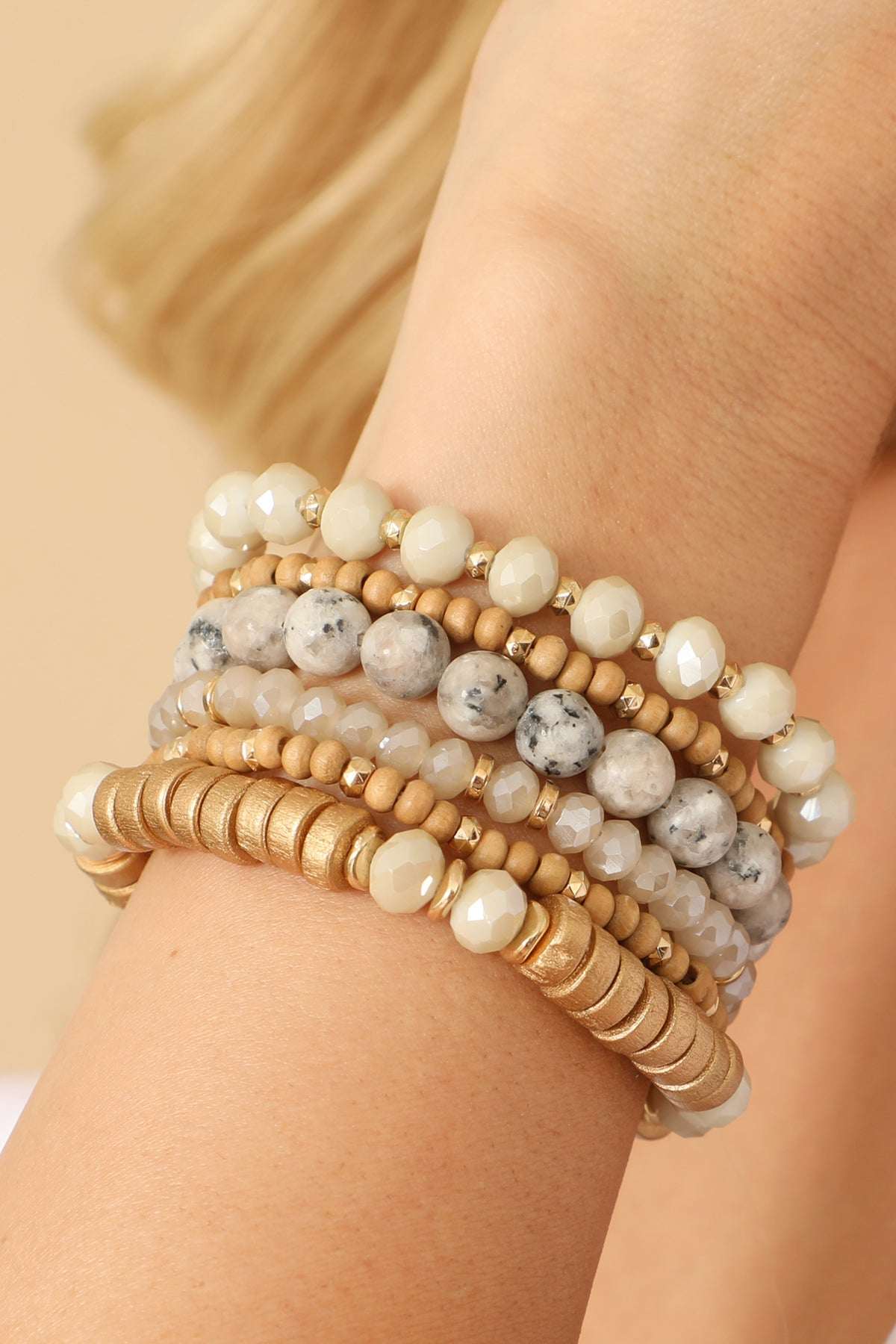 Bracelets empilables breloques mix