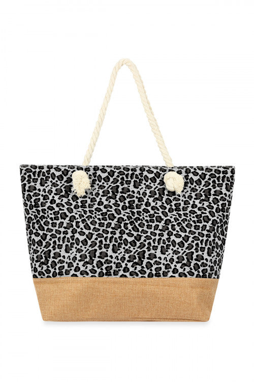 Sac cabas imprimé léopard MyParisMonaco