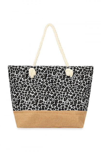 Sac cabas imprimé léopard MyParisMonaco