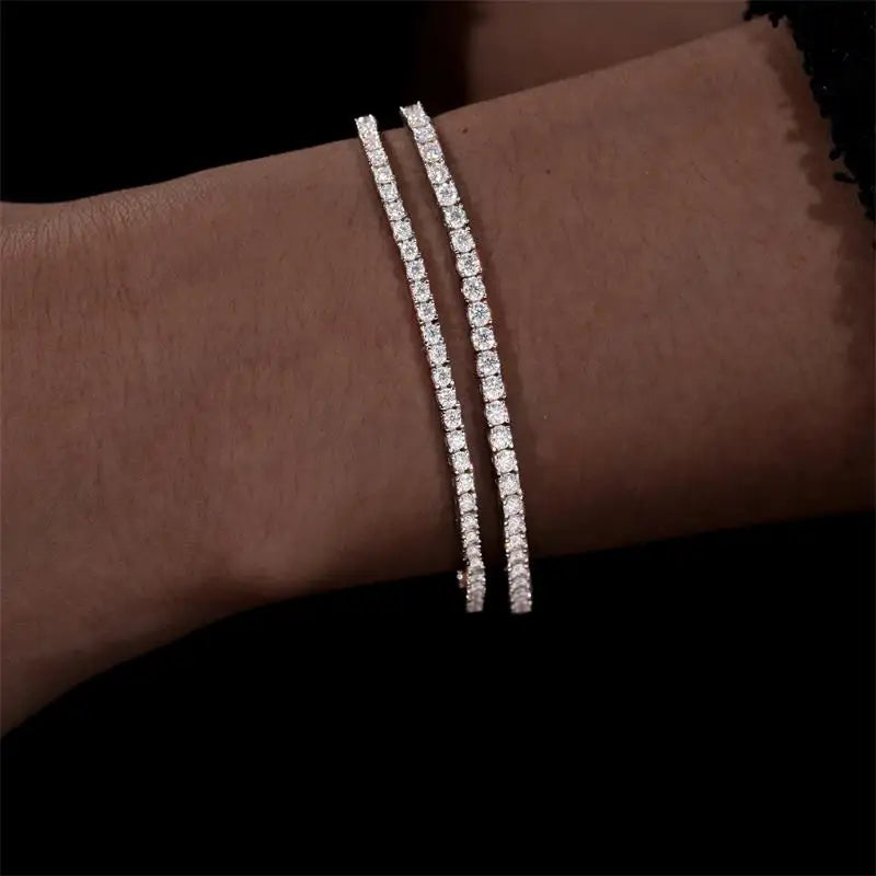 Bracelet tennis moissanite argent 925 MyParisMonaco