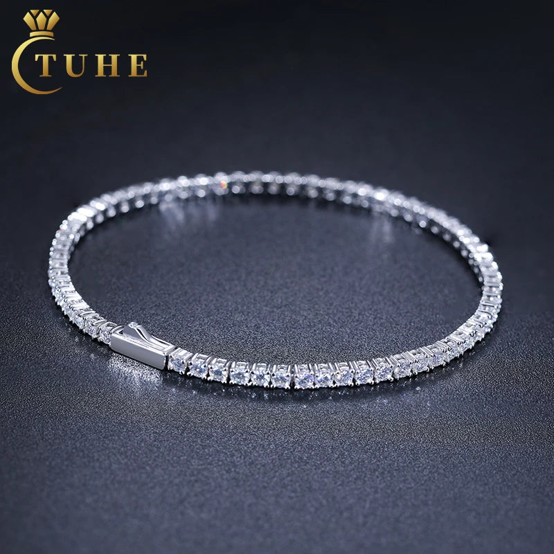 Bracelet tennis moissanite argent 925 MyParisMonaco