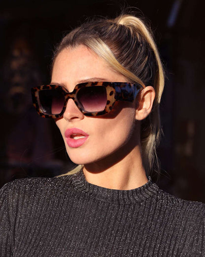 Lunettes de soleil vintage monture épaisse