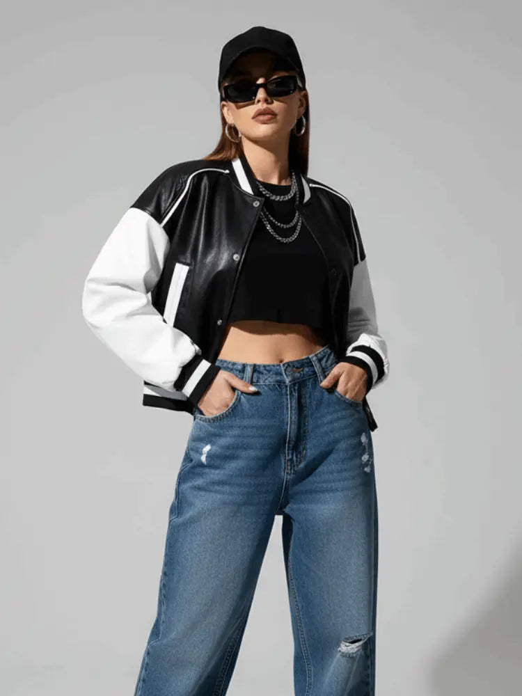 Veste en similicuir