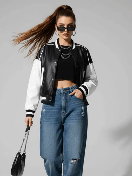 Veste en similicuir
