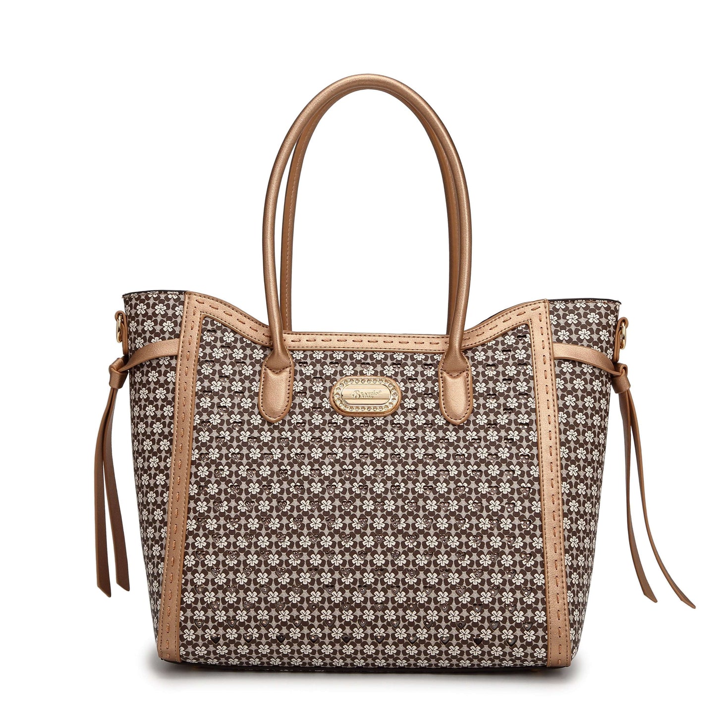 Sac tote vintage motif floral
