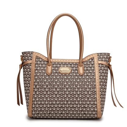 Sac tote vintage motif floral
