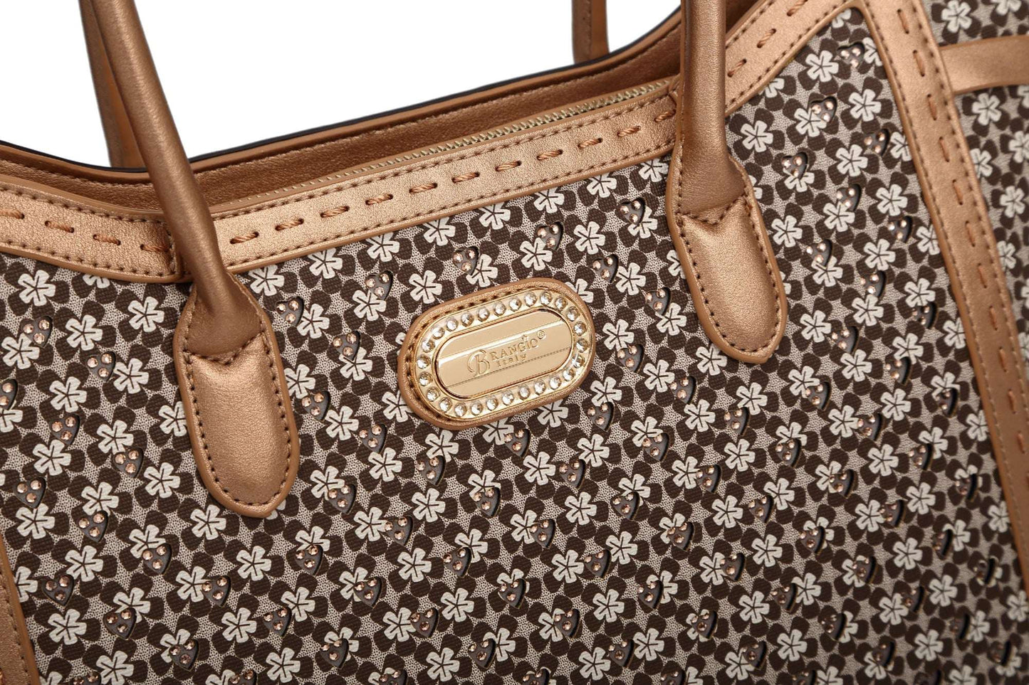 Sac tote vintage motif floral
