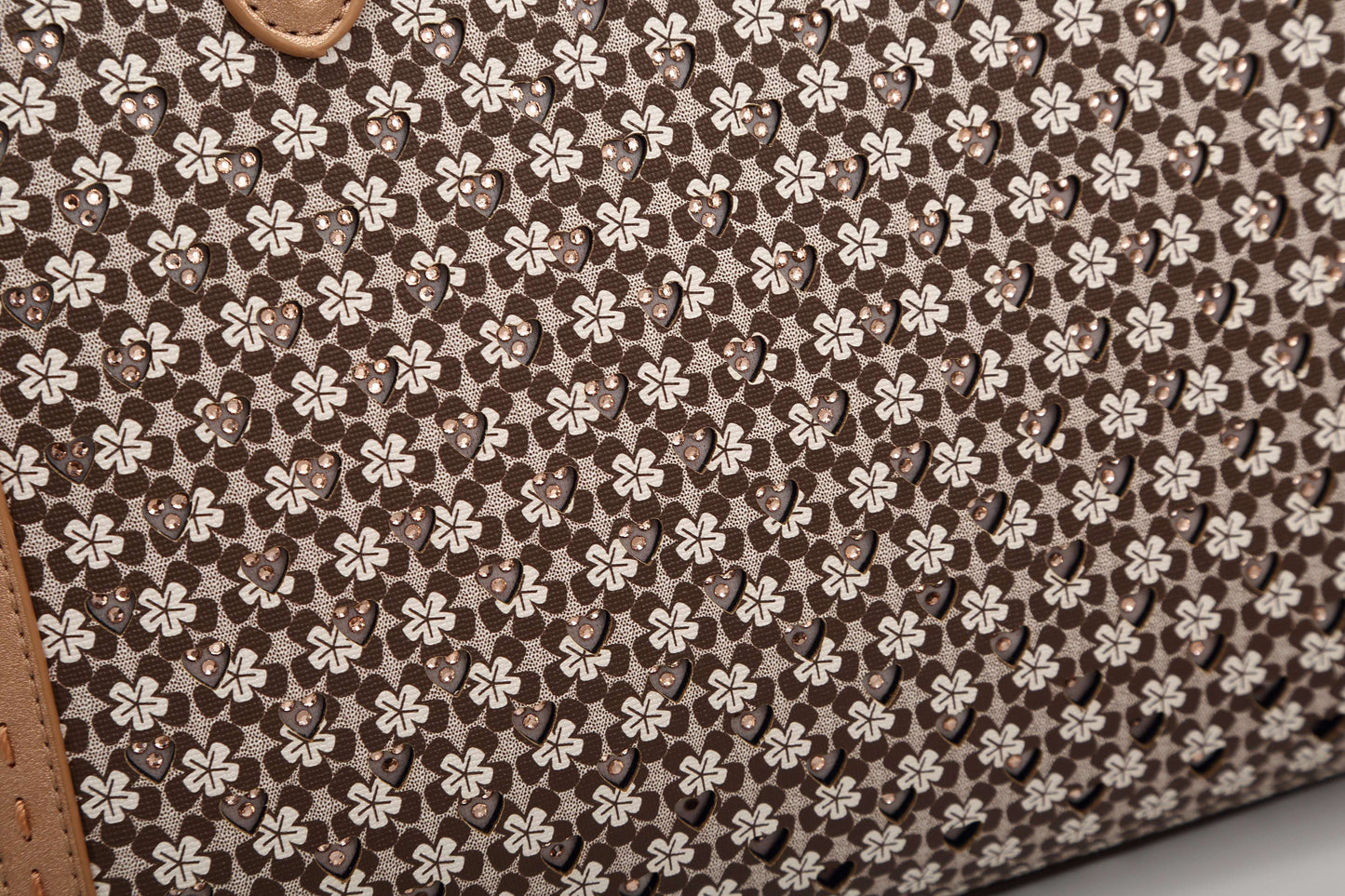Sac tote vintage motif floral