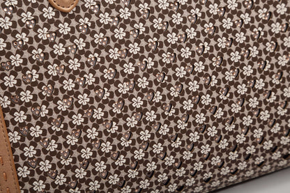 Sac tote vintage motif floral
