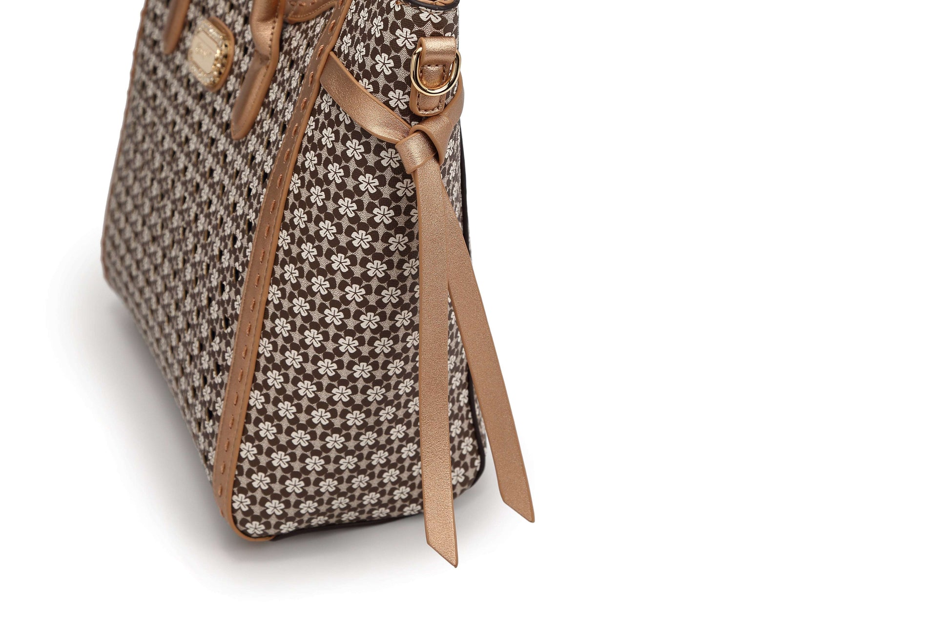 Sac tote vintage motif floral