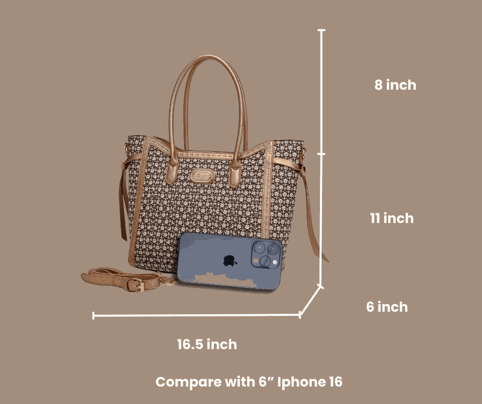 Sac tote vintage motif floral