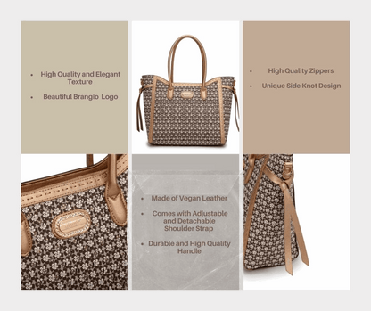 Sac tote vintage motif floral