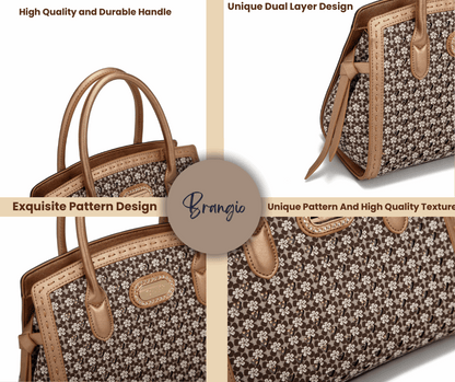 Sac à main vintage motif floral
