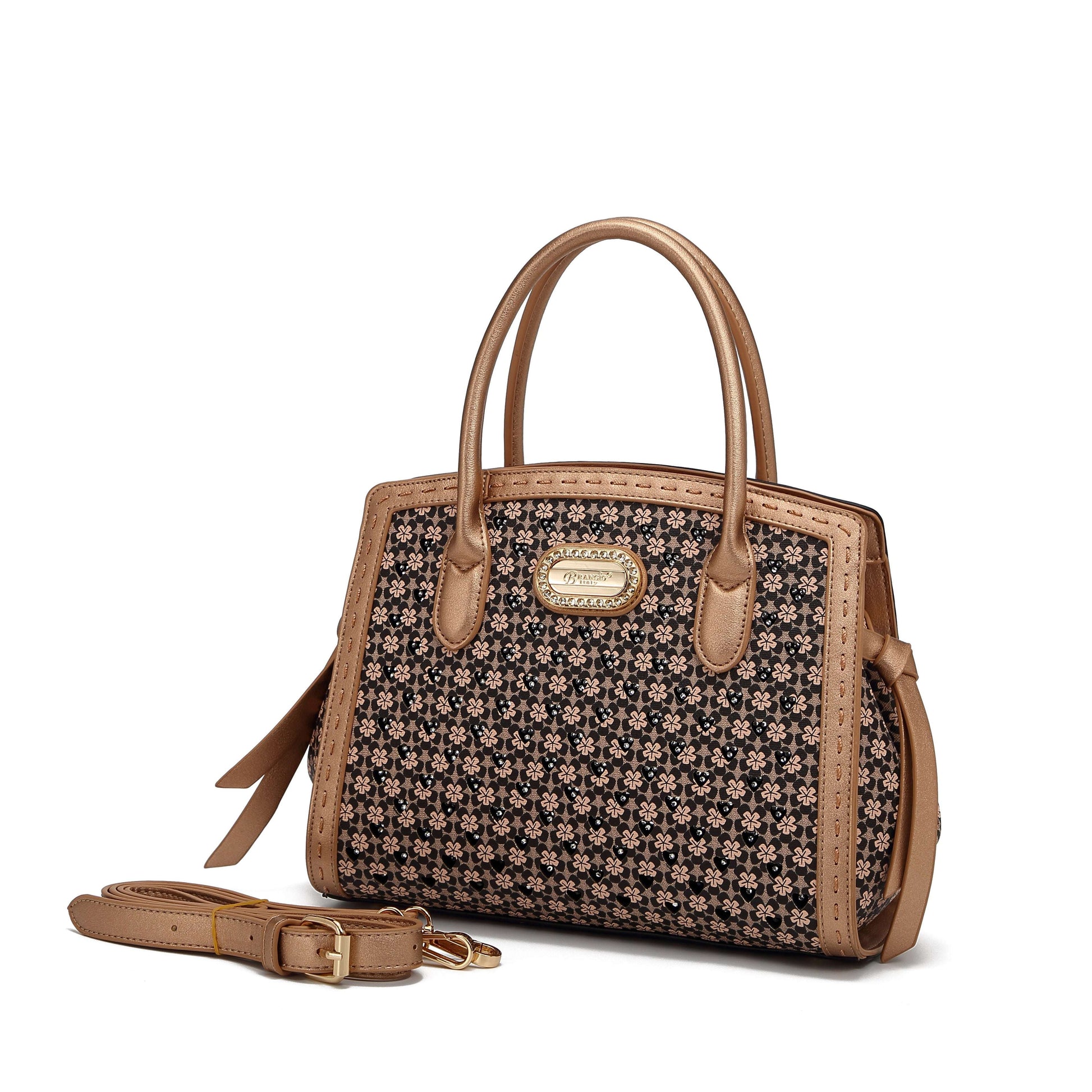 Sac à main vintage motif floral