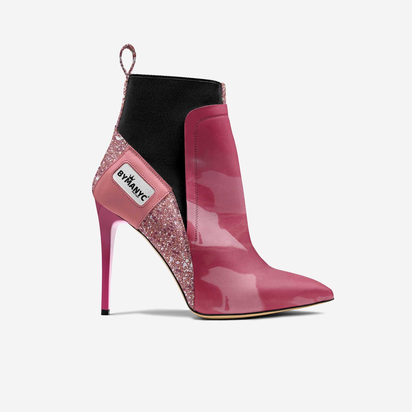 Bottines vegan talons hauts pink blaze | bymanyc® new york - MyParisMonaco