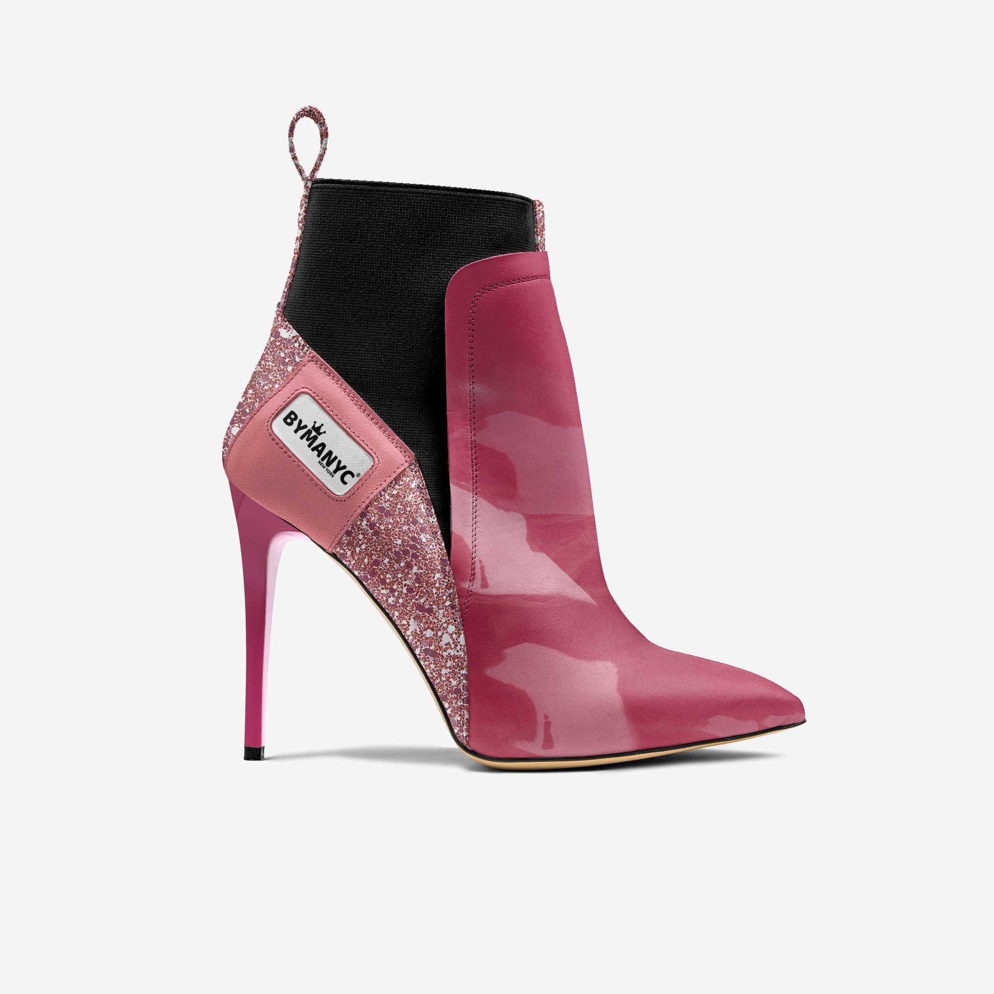 Bottines vegan talons hauts pink blaze | bymanyc® new york - MyParisMonaco