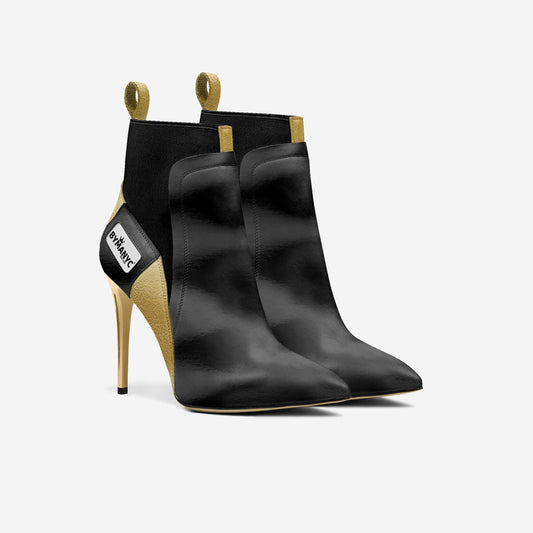 Bottines vegan talons hauts gold flame | bymanyc® new york - MyParisMonaco