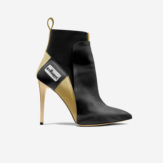 Bottines vegan talons hauts gold flame | bymanyc® new york - MyParisMonaco
