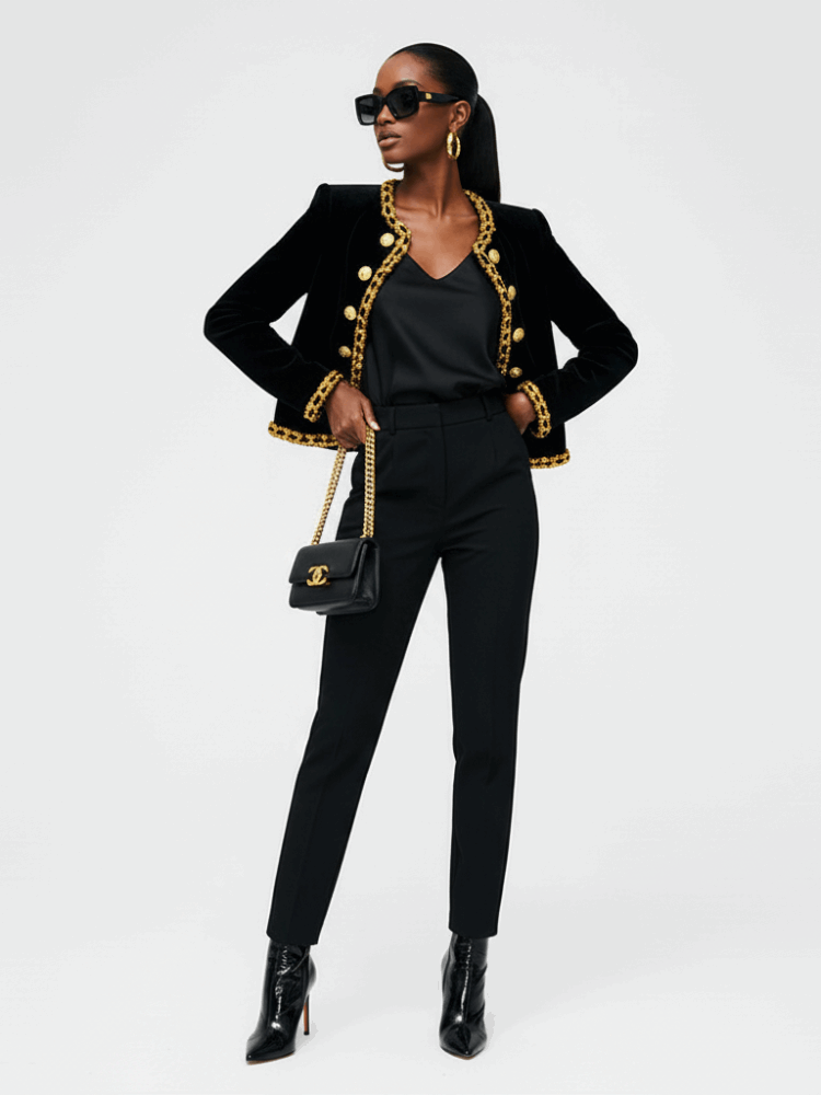 Veste velours femme gramercy éco couture | bymanyc ® new york - MyParisMonaco