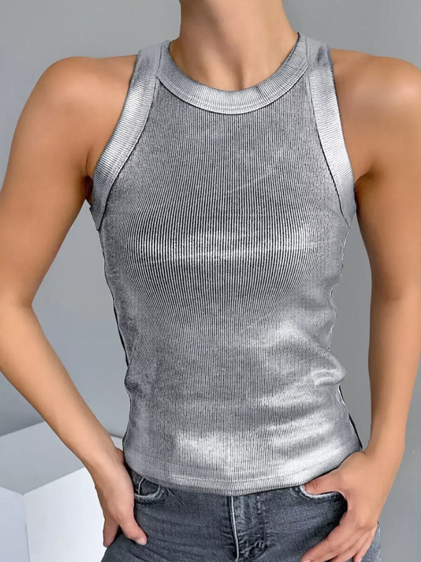 Débardeur côtelé racerback