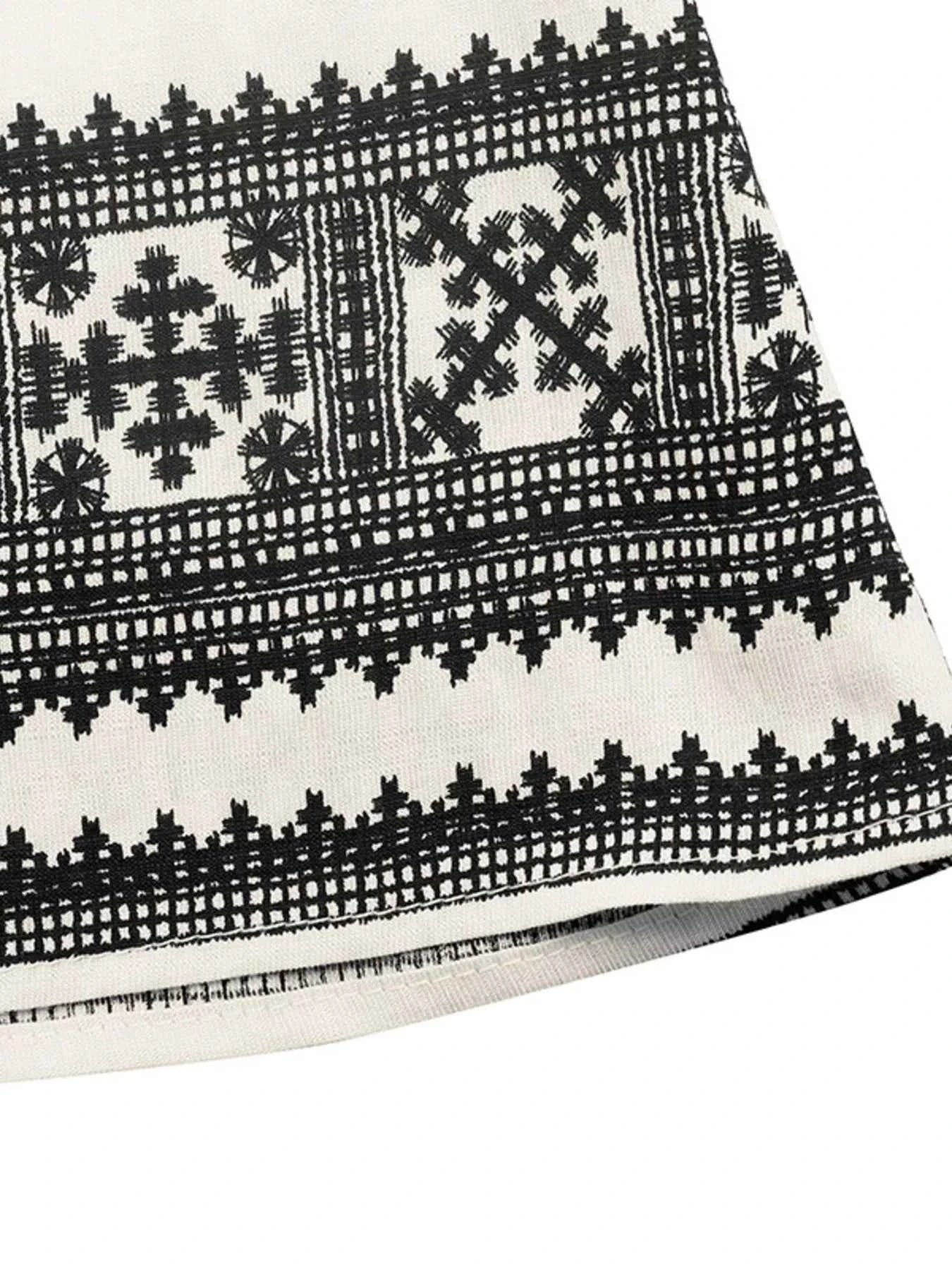 Robe midi à imprimé avec bretelles larges et poches