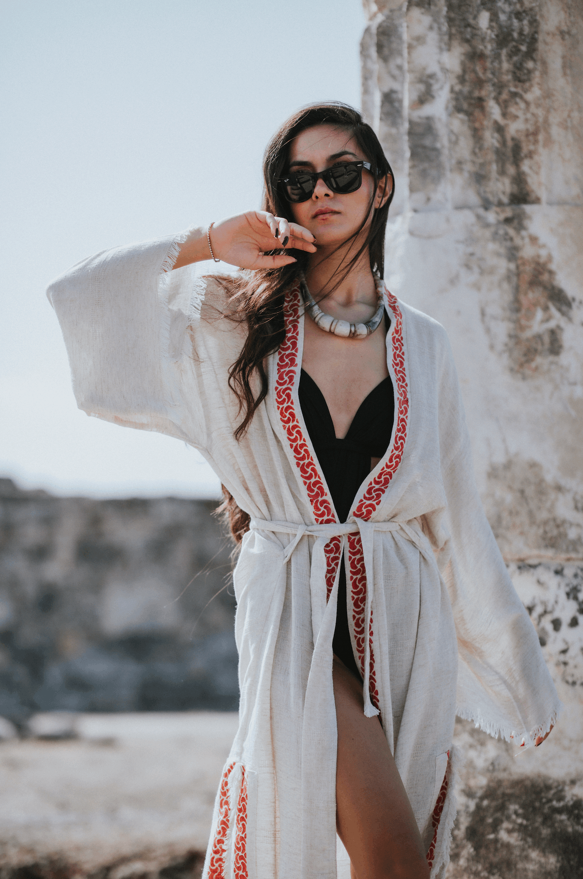 Kimono en lin artisanal
