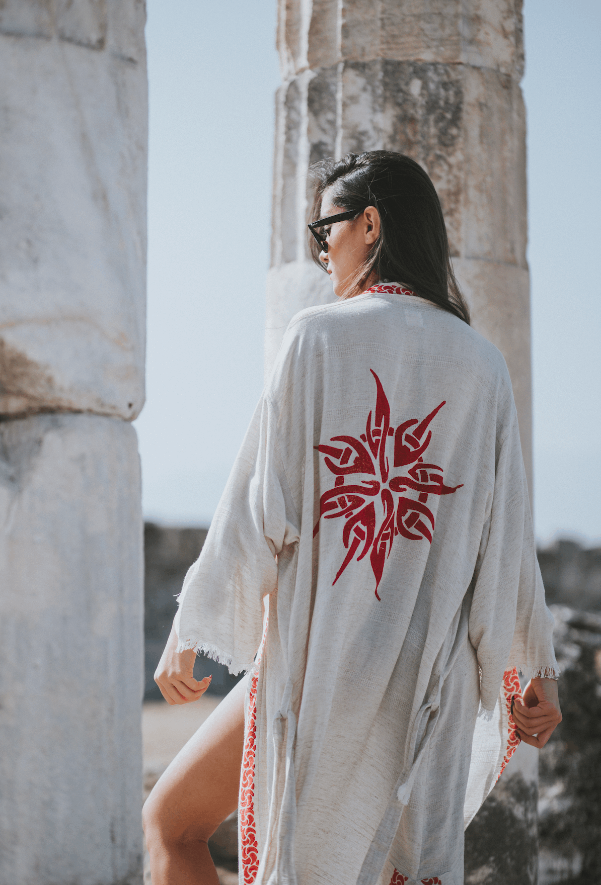 Kimono en lin artisanal