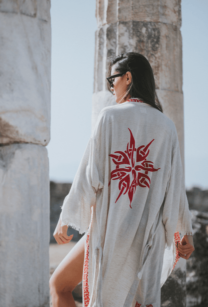 Kimono en lin artisanal