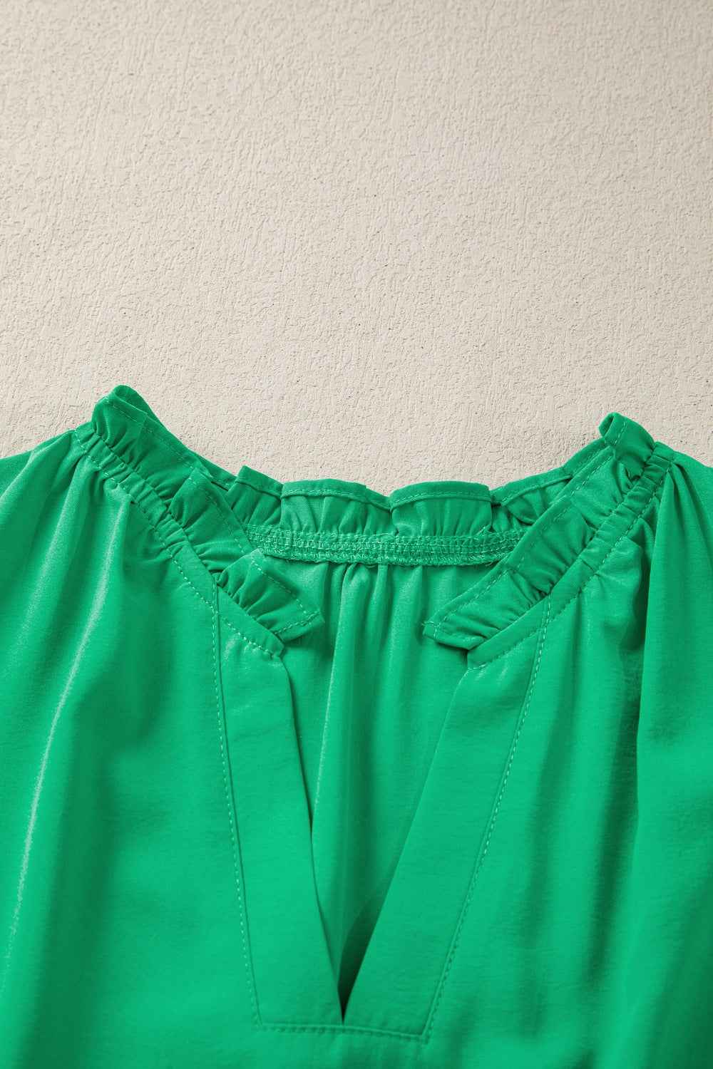 Robe maxi à volants étagés et manches bouffantes