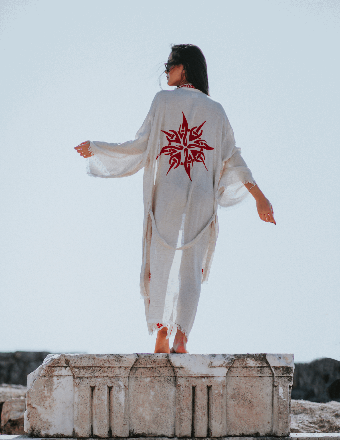 Kimono en lin artisanal