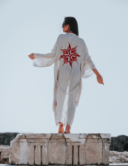 Kimono en lin artisanal