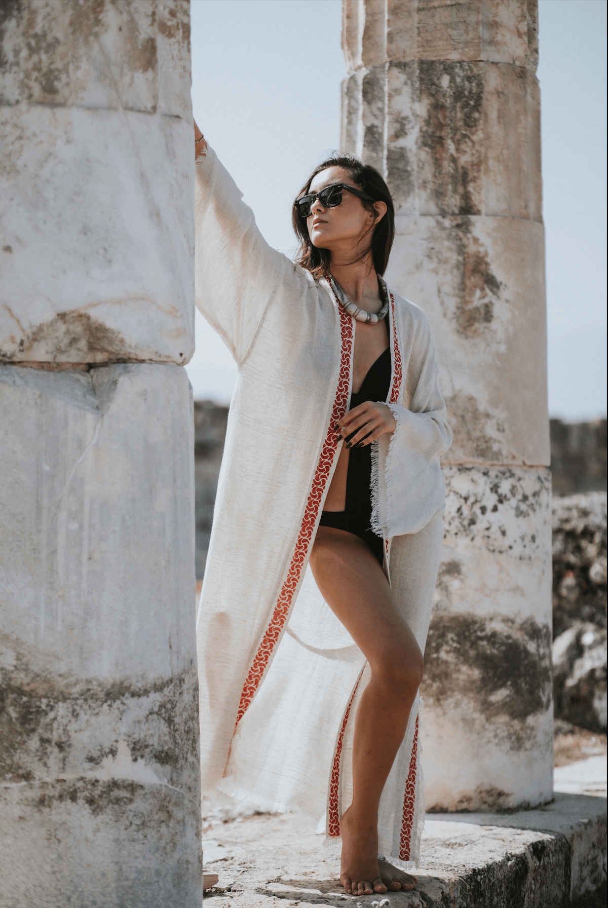 Kimono en lin artisanal