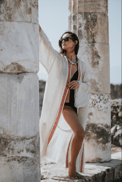Kimono en lin artisanal
