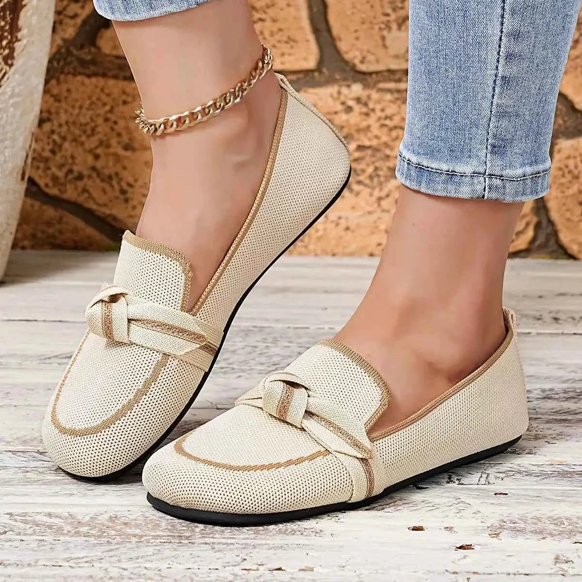 Slip-ons en maille respirante