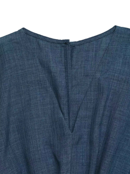 Combishort décontracté col V à taille élastique